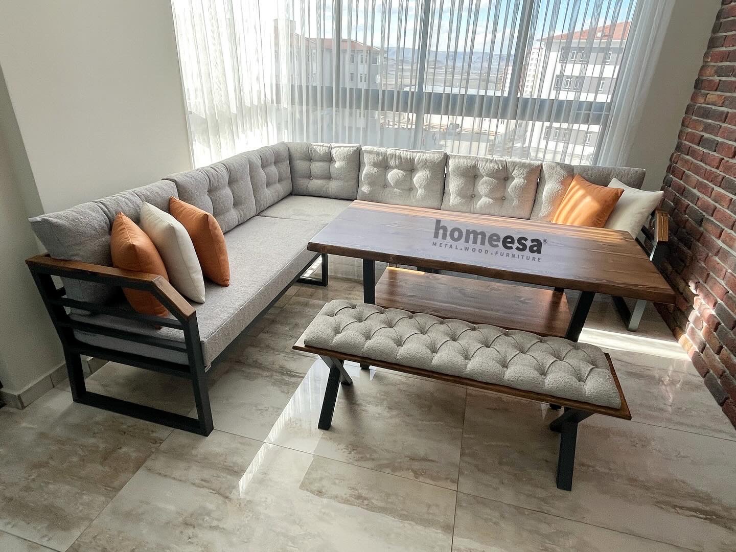 Lion Balkon Köşe Takımı | Homeesa
